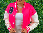 Varsity Hot Pink Jacket